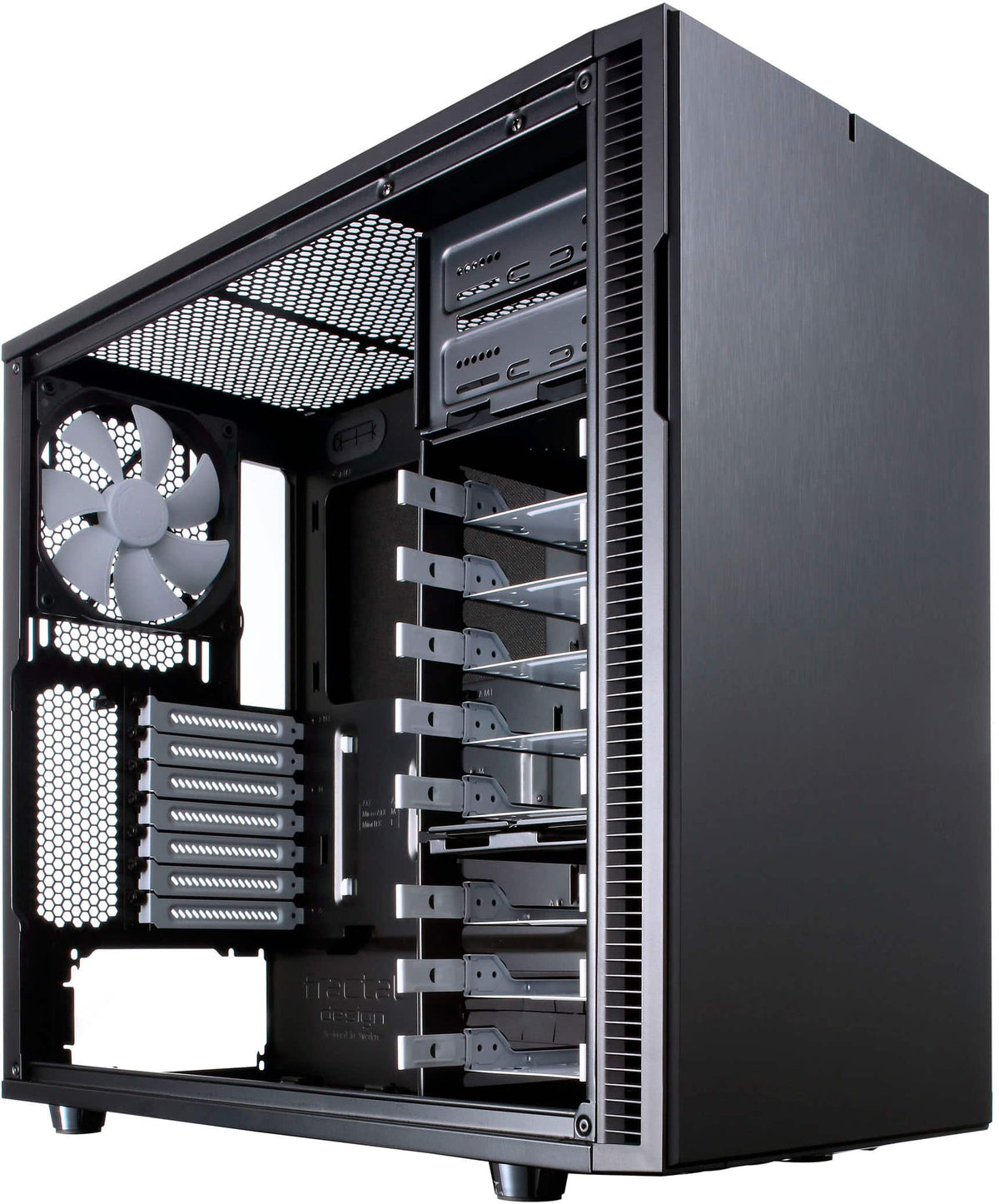 Fractal Design - Define R5 Black Silent ATX Mid-Tower PC Case - Black