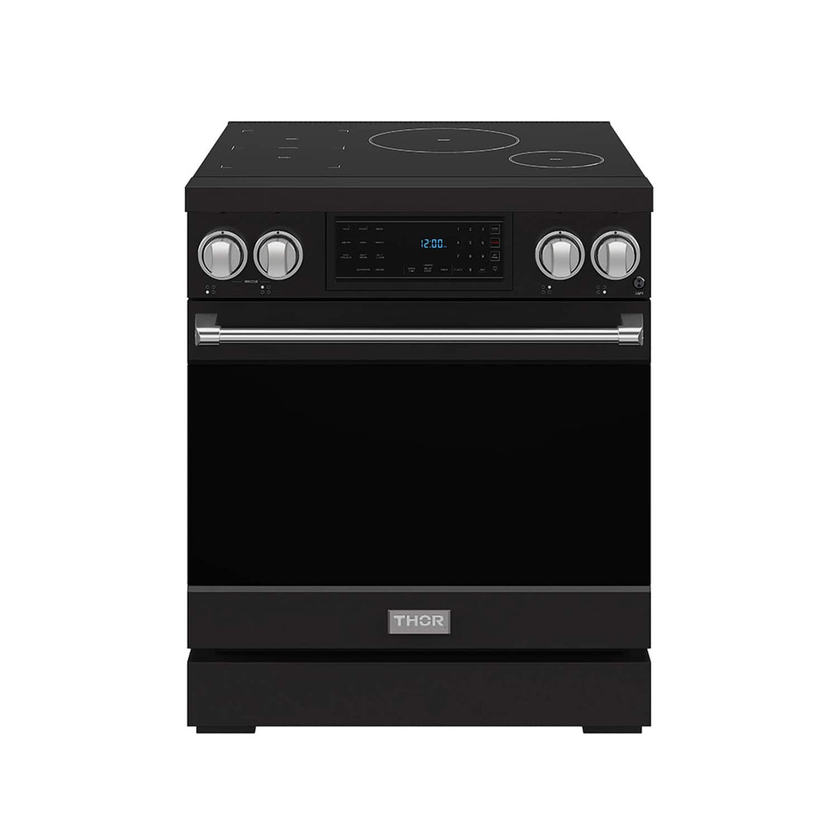 Gordon Ramsay Series by Thor Kitchen 4.8 Cu. Ft Freestanding Induction Range with Stainless Hardware - Matte Black
