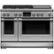 Fisher & Paykel - 48 in. Wide 5 Burner Professional 6.9 Cu.Ft. Freestanding Double Oven Dual Fuel True Convection Range with Self-Cleaning - Stainless Steel/Black Glass