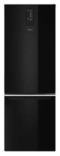 Whirlpool - 24 in. Wide 12.7 cu. ft. Bottom-Freezer Counter-Depth Refrigerator - Black