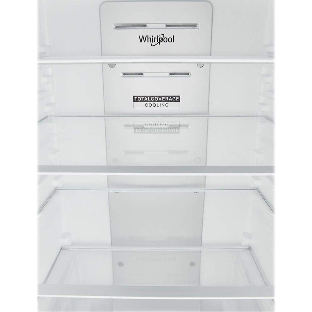 Whirlpool - 24 in. Wide 12.7 cu. ft. Bottom-Freezer Counter-Depth Refrigerator - Black