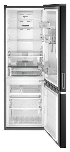 Whirlpool - 24 in. Wide 12.7 cu. ft. Bottom-Freezer Counter-Depth Refrigerator - Black