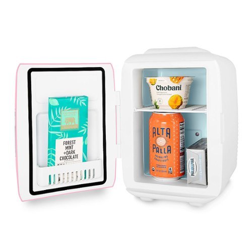 Cooluli - Classic 0.1 Cu. Ft. Mini Fridge - Pink