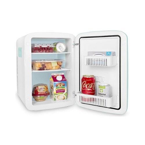 Cooluli - Classic 0.5 Cu. Ft. Mini Fridge - Teal