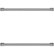 Statement Handle Kit for Select Monogram Undercounter Refrigerators - Silver