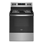 Whirlpool - 30 in. Wide 4 elements 4.8 cu. ft. Freestanding Electric Range with Keep Warm Setting - Stainless Steel