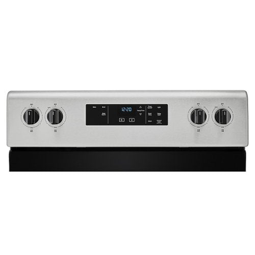 Whirlpool - 30 in. Wide 4 elements 4.8 cu. ft. Freestanding Electric Range with Keep Warm Setting - Stainless Steel