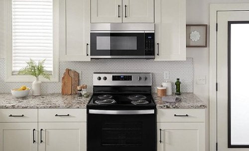 Whirlpool - 30 in. Wide 4 elements 4.8 cu. ft. Freestanding Electric Range with Keep Warm Setting - Stainless Steel
