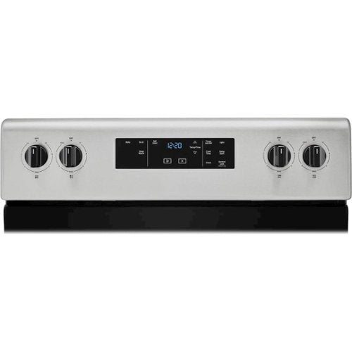 Whirlpool - 30 in. Wide 4 elements 4.8 cu. ft. Freestanding Electric Range with Self-Cleaning and Keep Warm Setting - Stainless Steel