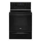 Whirlpool - 30 in. Wide 4 element 5.3 cu. ft. Freestanding Electric Range with Keep Warm Setting - Black