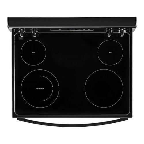 Whirlpool - 30 in. Wide 4 element 5.3 cu. ft. Freestanding Electric Range with Keep Warm Setting - Black