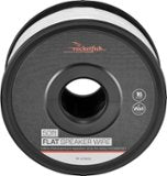 Rocketfish™ - Rocketfish - 50' Flat 16 Gauge CL2 In Wall Speaker Wire - White