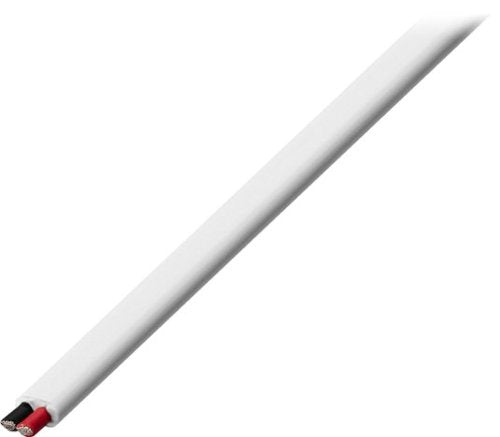 Rocketfish™ - Rocketfish - 50' Flat 16 Gauge CL2 In Wall Speaker Wire - White
