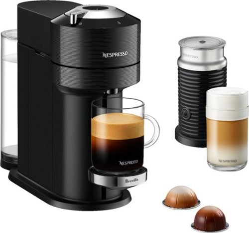Nespresso - Vertuo Next Premium by Breville with Aeroccino3 - Classic Black