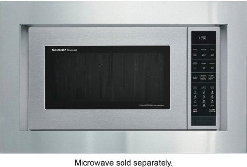 Sharp - 30-In. Flush Mount Built-In Trim Kit for Microwave Oven - Silver