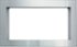 Sharp - 30-In. Flush Mount Built-In Trim Kit for Microwave Oven - Silver