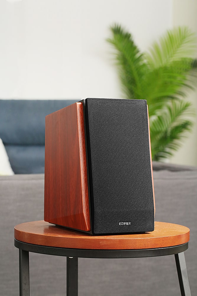 Edifier - R1700BT 4" 66-Watt Powered Bookshelf Speaker (Pair) - Brown