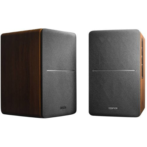 Edifier - R1280DB Powered Bluetooth Bookshelf Speakers, Computer Speakers - 42W RMS Optical Input - Wireless Studio Monitors - Brown