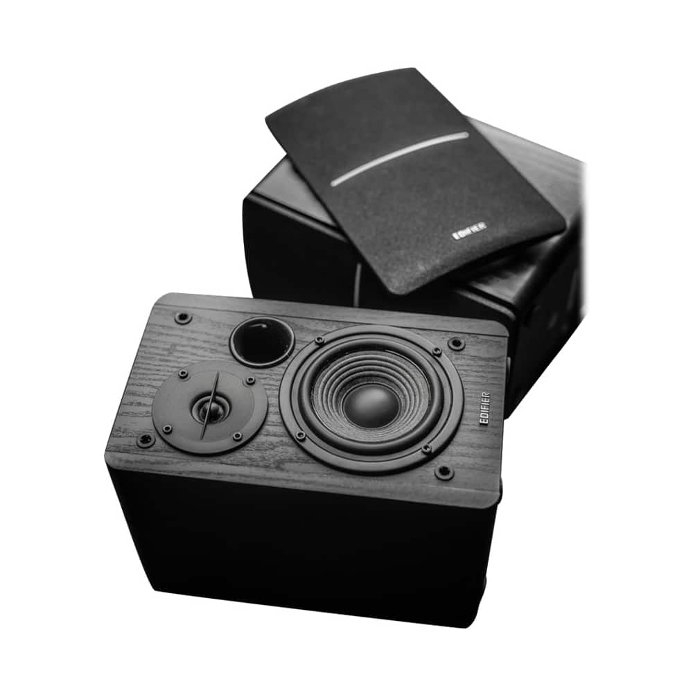 Edifier - R1280T Powered Bookshelf Speakers/Computer Speakers/Studio Monitor Speakers, 2.0 Active Near Field Monitors 42 Watts RMS - Brown