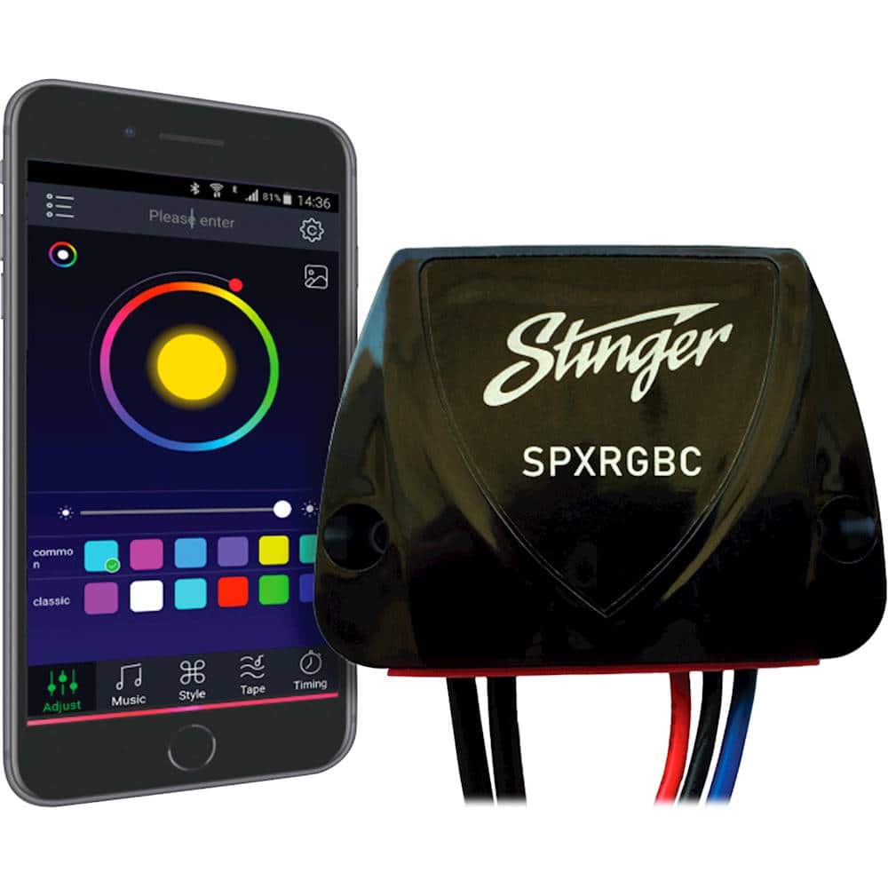 Bluetooth Smart Controller for Stinger 16.4’ Marine-Grade Universal LED Light Strips - Black