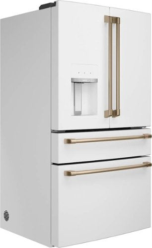 GE - Right Side Panel for Full Depth 4-Door Café Refrigerator CVE28DP4NW2 - Matte White