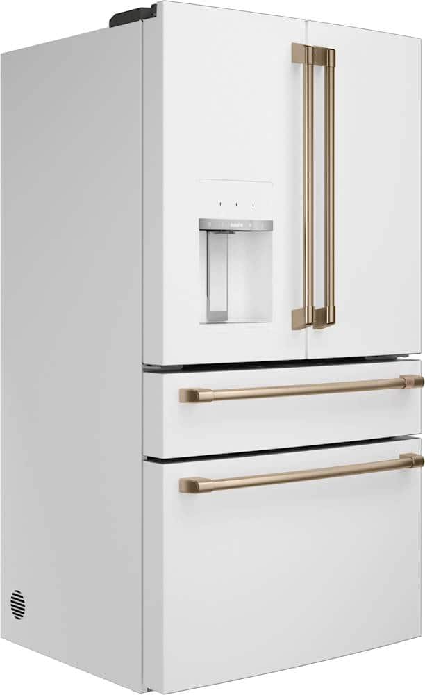 GE - Right Side Panel for Full Depth 4-Door Café Refrigerator CVE28DP4NW2 - Matte White