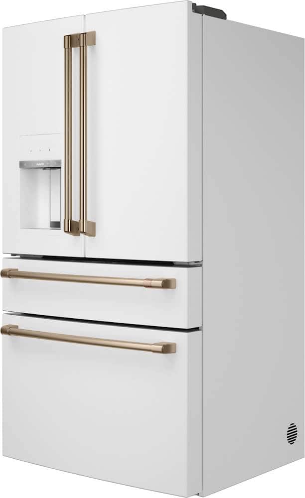 GE - Left Side Panel for Full Depth 4-Door Café Refrigerator CVE28DP4NW2 - Matte White