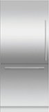 Fisher & Paykel - 36 x 80 in Integrated Single Door Bottom Mount Door Panel L Hinge (Handles not Included) - Stainless Steel