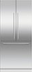 Fisher & Paykel - 36 x 80 in Integrated French Door Door Panel for RS36A80J1 (Handles not Included) - Stainless Steel
