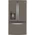 GE - 36 in. Wide 22.1 Cu. Ft. French Door Counter-Depth Refrigerator and Space Saving Ice Maker - Slate