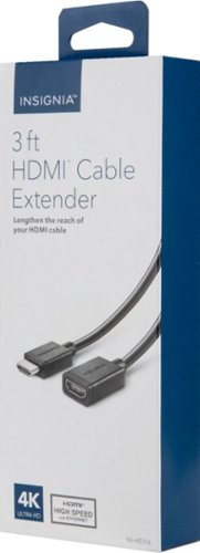Insignia™ - 3' HDMI Cable Extender - Black