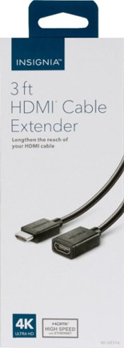 Insignia™ - 3' HDMI Cable Extender - Black