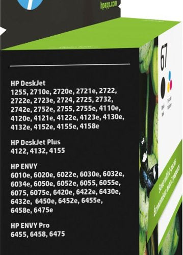 HP - 67 2-Pack Standard Capacity Ink Cartridges - Black/Tri-color