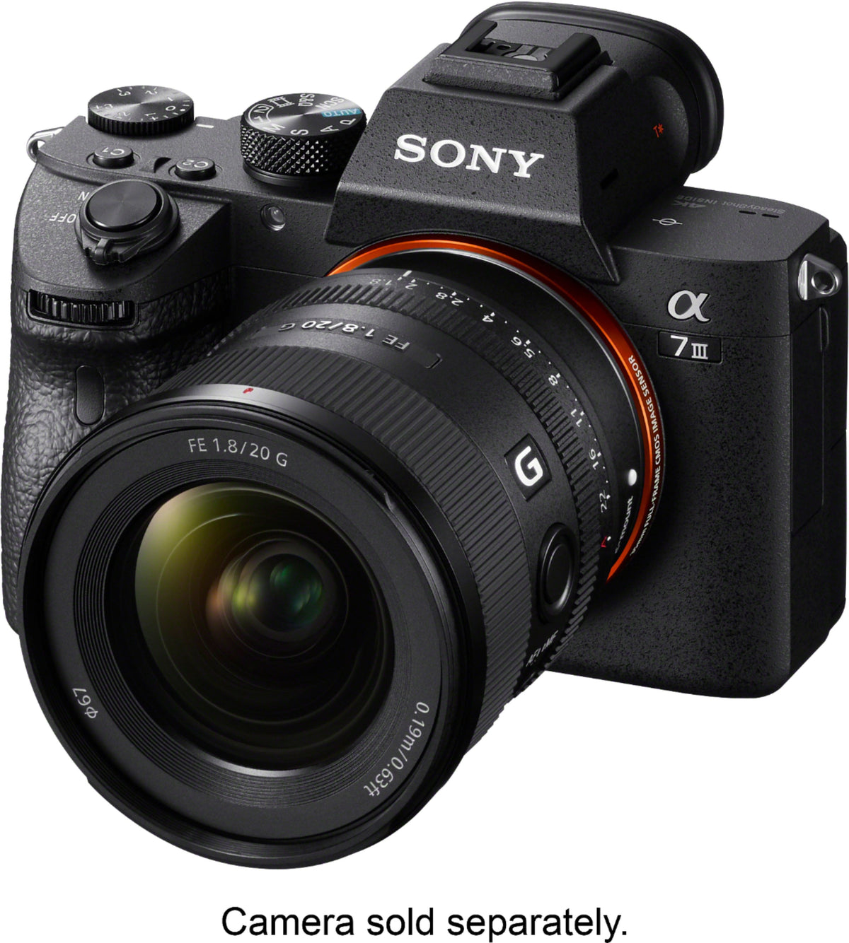 Sony - FE 20mm f/1.8 G Ultra Wide Angle Prime Lens for E-mount Cameras - Black