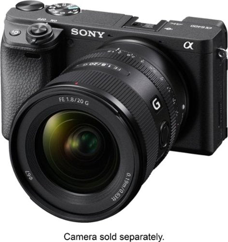 Sony - FE 20mm f/1.8 G Ultra Wide Angle Prime Lens for E-mount Cameras - Black
