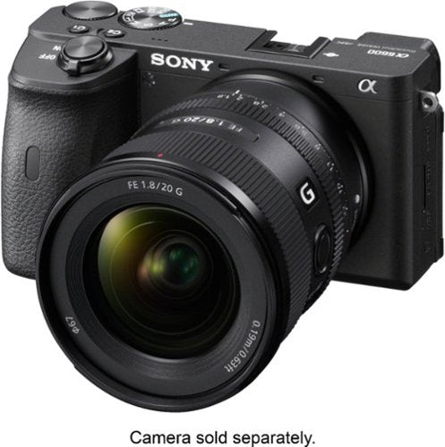 Sony - FE 20mm f/1.8 G Ultra Wide Angle Prime Lens for E-mount Cameras - Black