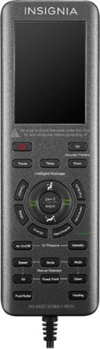 Insignia™ - 2D Zero Gravity Full Body Massage Chair - Black with silver trim