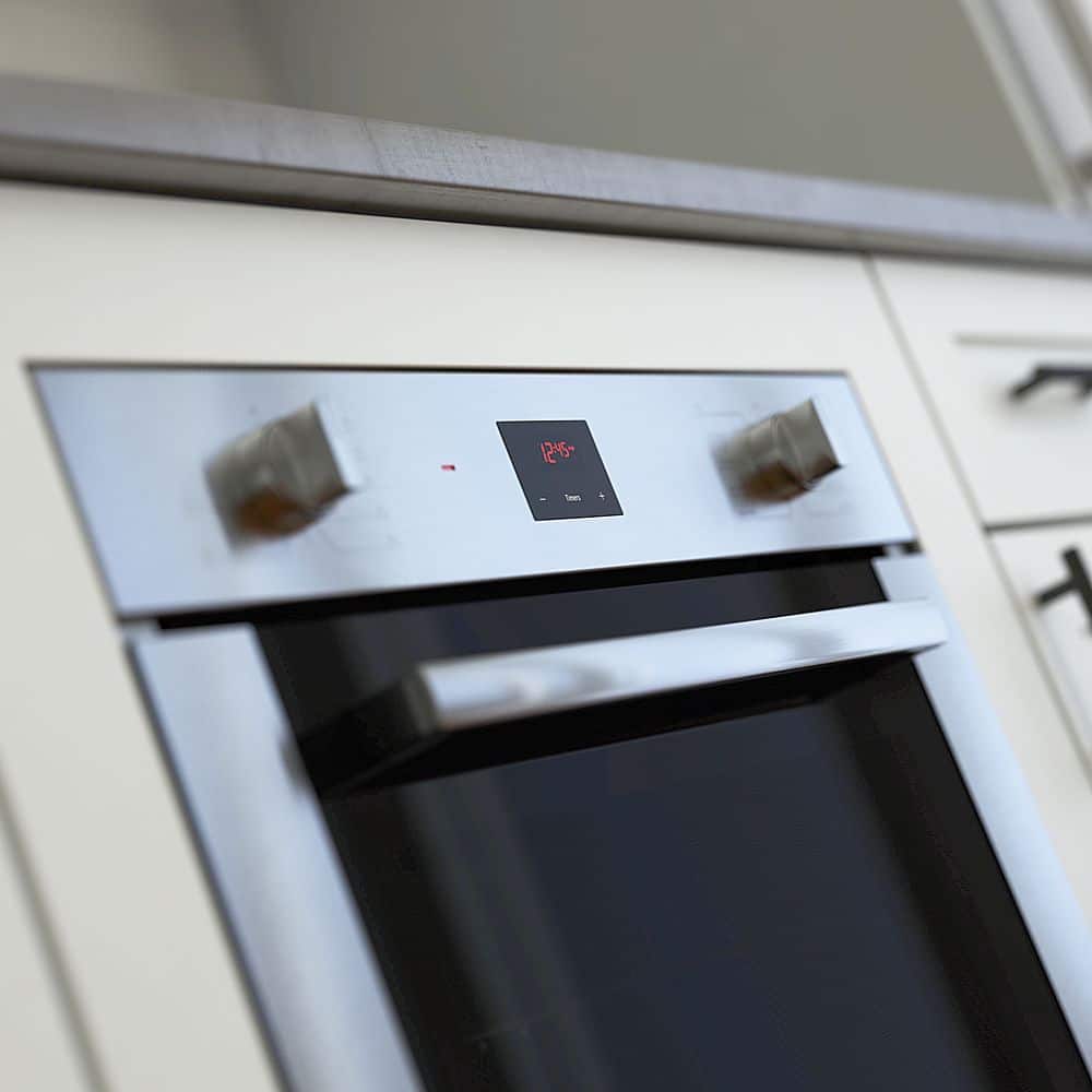 Bosch - 500 Series 24" 2.8 Cu. Ft. Built-In Single Electric Wall Oven with True Convection - Stainless Steel