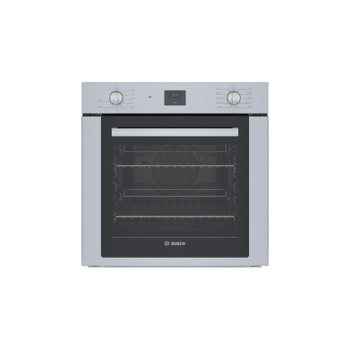 Bosch - 500 Series 24" 2.8 Cu. Ft. Built-In Single Electric Wall Oven with True Convection - Stainless Steel