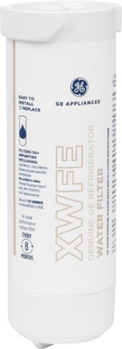 GE - Genuine XWFE Refrigerator Water Filter For Select French Door & Side-by-Side Models - White