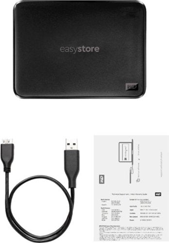 WD - Easystore 5TB External USB 3.2 Gen 1 Portable Hard Drive - Black