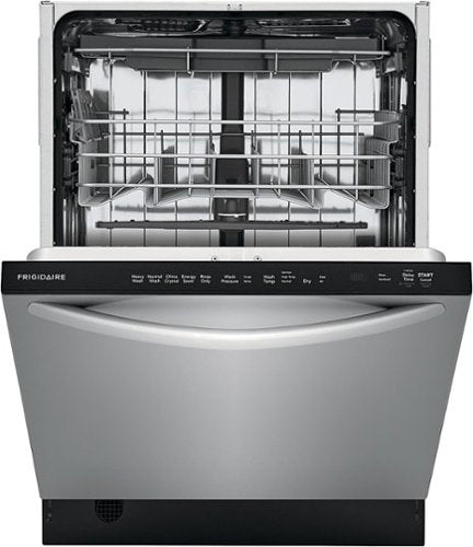 Frigidaire - 24" Built-In Stainless Steel Tub Dishwasher with 3rd Rack, EvenDry System, 49 dBA - Stainless Steel