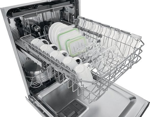 Frigidaire - 24" Built-In Stainless Steel Tub Dishwasher with 3rd Rack, EvenDry System, 49 dBA - Stainless Steel