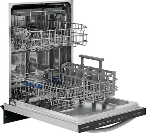 Frigidaire - 24" Built-In Stainless Steel Tub Dishwasher with 3rd Rack, EvenDry System, 49 dBA - Stainless Steel