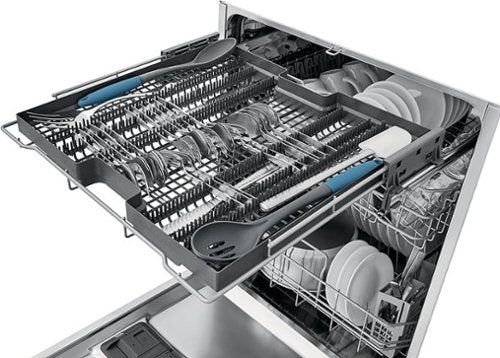 Frigidaire - 24" Built-In Stainless Steel Tub Dishwasher with 3rd Rack, EvenDry System, 49 dBA - Stainless Steel
