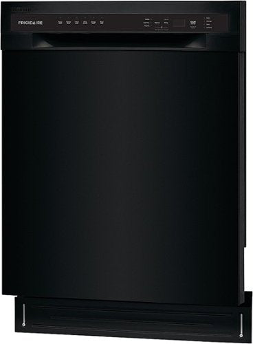 Frigidaire - 24" Compact Front Control Built-In Stainless Steel Tub Dishwasher with Sanitize Cycle, 52 dBA - Black