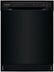 Frigidaire - 24" Compact Front Control Built-In Stainless Steel Tub Dishwasher with Sanitize Cycle, 52 dBA - Black