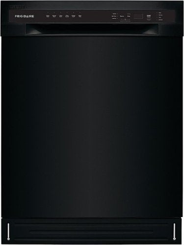 Frigidaire - 24" Compact Front Control Built-In Stainless Steel Tub Dishwasher with Sanitize Cycle, 52 dBA - Black