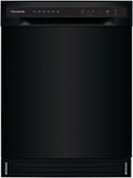 Frigidaire - 24" Compact Front Control Built-In Stainless Steel Tub Dishwasher with Sanitize Cycle, 52 dBA - Black