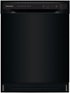 Frigidaire - 24" Compact Front Control Built-In Stainless Steel Tub Dishwasher with Sanitize Cycle, 52 dBA - Black